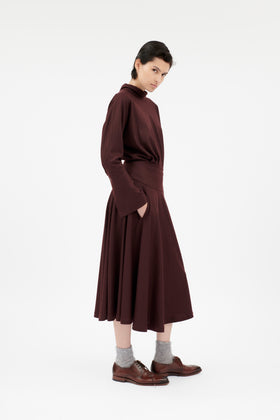Double Face Coat, Marble Red from ODEEH 