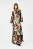 Shiny Serge Blurred Paisley Kleid, Merlot from ODEEH 