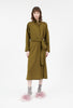 Light Weight Wool Kleid, Dark Olive from ODEEH 