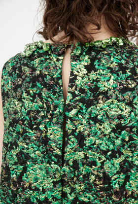 Fevillage Kleid, Peacock Green from ODEEH 