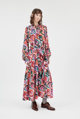 Double Face Coat, Marble Red from ODEEH 