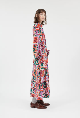 Double Face Coat, Marble Red from ODEEH 