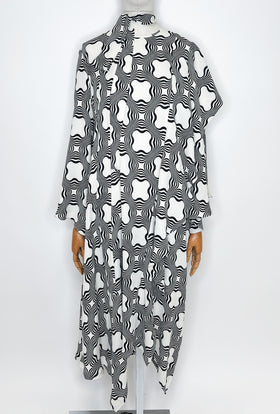 Sablé Kleid, Black White from ODEEH 