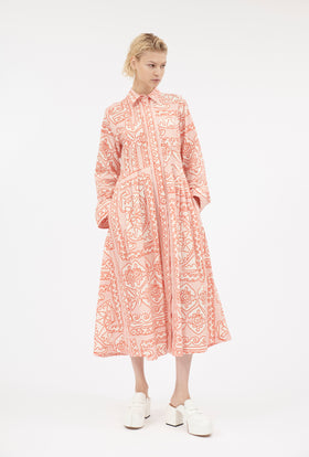 Double Face Coat, Marble Red from ODEEH 