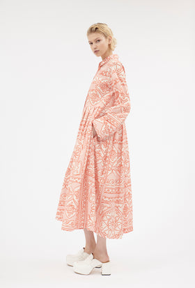 Double Face Coat, Marble Red from ODEEH 