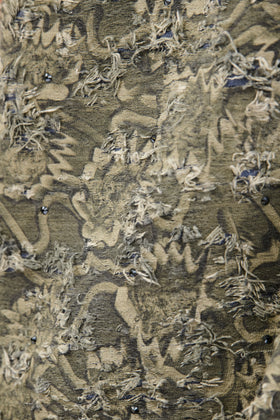 Destructured Jacquard Kleid, Dark Khaki from ODEEH 