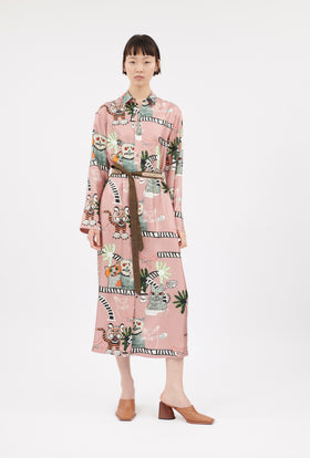 Cats & Tigers Kleid, Blush from ODEEH 