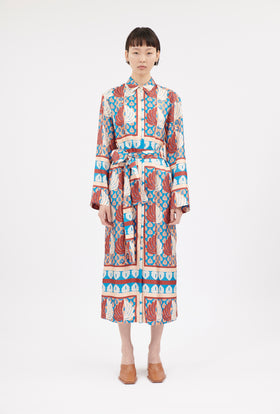 Double Face Coat, Marble Red from ODEEH 