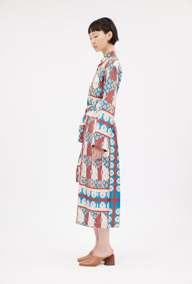 Double Face Coat, Marble Red from ODEEH 