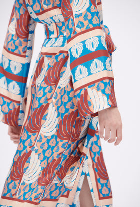 Double Face Coat, Marble Red from ODEEH 