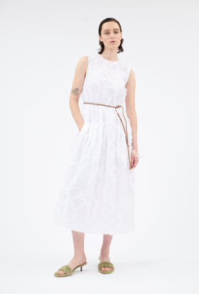 Cotton Fil Coupe Kleid, Milk from ODEEH 