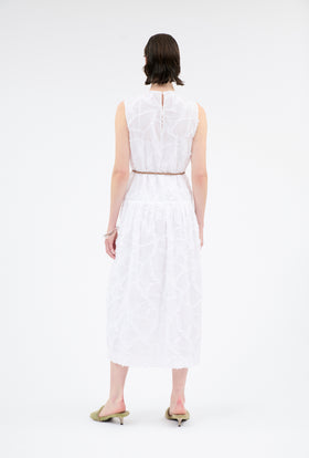 Cotton Fil Coupe Kleid, Milk from ODEEH 