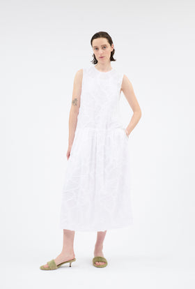 Cotton Fil Coupe Kleid, Milk from ODEEH 