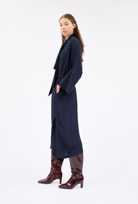SILK ACETATE Kleid, Midnight from ODEEH 