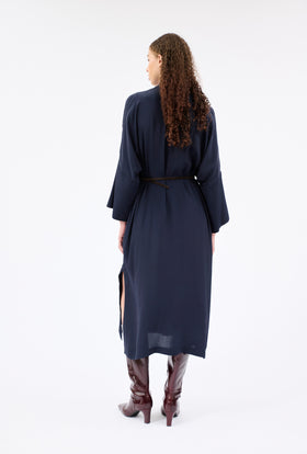 SILK ACETATE Kleid, Midnight from ODEEH 