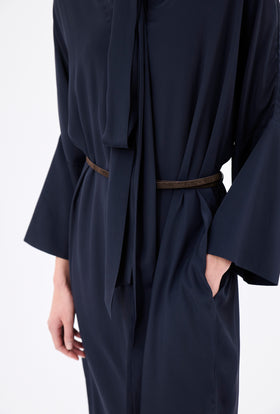 SILK ACETATE Kleid, Midnight from ODEEH 