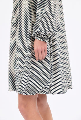 MINIMAL Kleid, Black White from ODEEH 