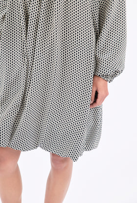 MINIMAL Kleid, Black White from ODEEH 