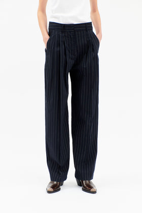 Pin Stripe Oxford Hose, Marine from ODEEH 