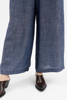 Soft Linen Hose, Indigo from ODEEH 