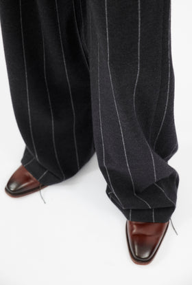 Bold Pin Stripe Hose, Charcoal from ODEEH 