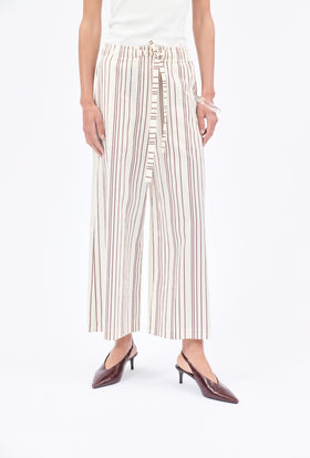Fancy Stripe 2 Trouser, Burgundy from ODEEH 