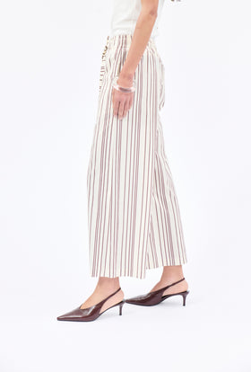 Fancy Stripe 2 Trouser, Burgundy from ODEEH 