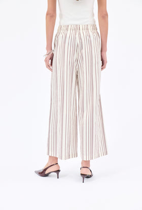 Fancy Stripe 2 Trouser, Burgundy from ODEEH 