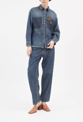 Denim Hose, Indigo from ODEEH 