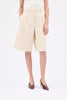 Natural Serge Bleached Trouser, Almond from ODEEH 