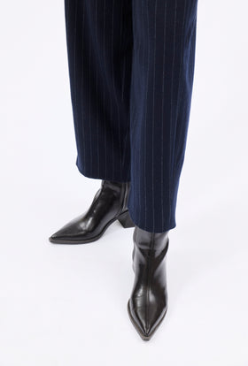 FLANNEL PIN STRIPE Hose, Navy from ODEEH 