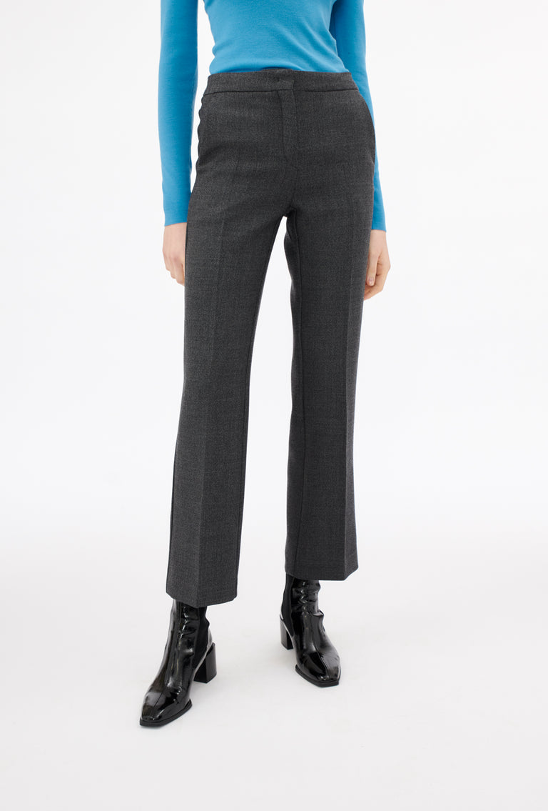 Odeeh Savile Row Wool Pique Hose, Charcoal