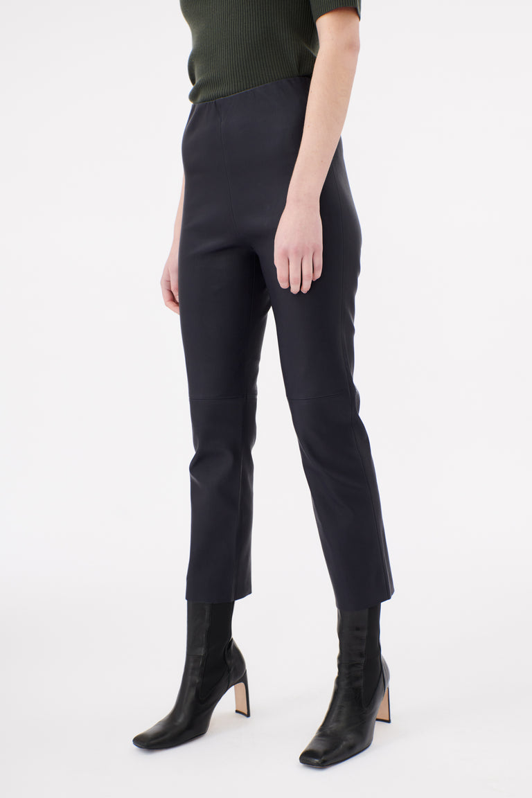 Odeeh Stretch Lamb Nappa Hose, Blackblue