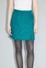 Bouclé Tweed Skirt, Dark Peacock from ODEEH 