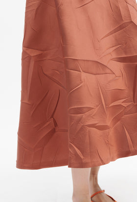 Macro Crinkle Jacquard Rock, Henna from ODEEH 