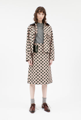 Double Face Coat, Marble Red from ODEEH 