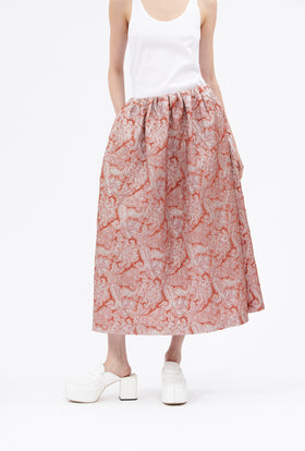 Double Face Coat, Marble Red from ODEEH 