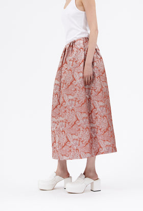 Double Face Coat, Marble Red from ODEEH 