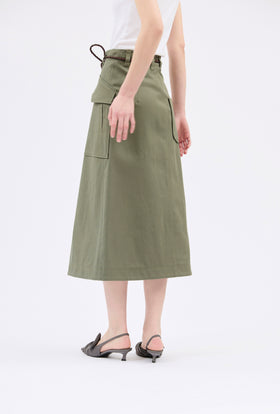 Cotton Twill Rock, Bush Green from ODEEH 