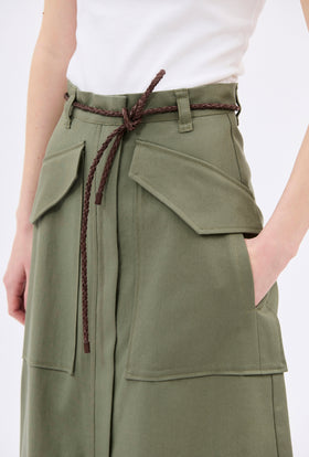 Cotton Twill Rock, Bush Green from ODEEH 