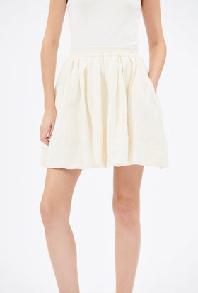 Structured Cotton / Linen Rock, Off White from ODEEH 