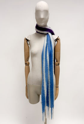 HANDPAINTED STRIPES Schal, Lilac from ODEEH 