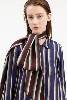 PAINTED STRIPES / TWILL Schal, Cordovan from ODEEH 