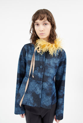 Feather Collier Kragen, Jade Yellow from ODEEH 