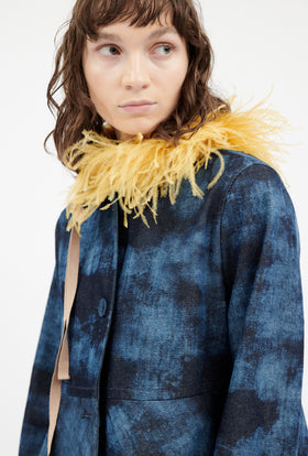 Feather Collier Kragen, Jade Yellow from ODEEH 