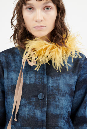Feather Collier Kragen, Jade Yellow from ODEEH 
