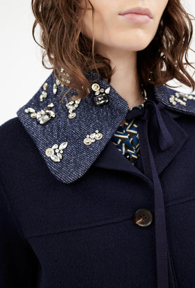 Double Face Coat, Marble Red from ODEEH 
