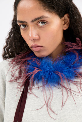 Feather Collier Kragen, Merlot from ODEEH 