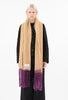 Tie-Dye-Fringes Schal, Vicuna from ODEEH 