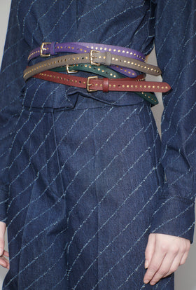 Leather Belt, Steel from ODEEH 